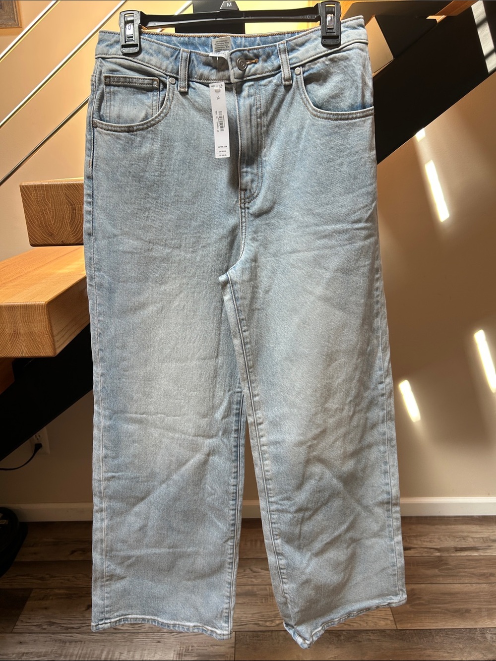 PINK Victoria's Secret Light Wash Wide Leg Jeans